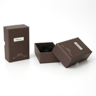 Deckel und Basis zwei Stücke Luxusgeschenkbox-Brown-Papier-mit Parfüm-UVdrucken