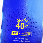 Kosmetische Verpackenkästen Sunblock stellen verpackendes gewölbter Schutz-UVsahneende gegenüber