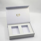 Eingewickelte steife EVA Magnetic Closure Gift Boxes-Buch-Form kosmetischer Kit Box