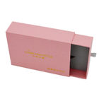 Kunstleder-kosmetische Geschenkbox, die den steifen rosa Match-Kasten des Papierfach-400gsm Gegentakt verpackt