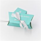 Blaue Crepack-Pappschmuck-Geschenkboxen EVA Ring Paper Earrping Pendant Box mit Band