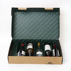 Steifer Pappwein-Flaschen-Geschenkbox-Whisky Gin Neck Holder Packaging Box