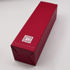 Zusammenklappbarer einteiliger einzelner Wein-Flaschen-Geschenkbox-Werbungs-Verschiffen-Kasten