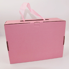 Cmyk, das kundenspezifische Papiereinkaufstasche-Papprosa Schuhkartons mit Band druckt