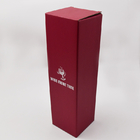 Wein-Flaschen-Geschenkbox-faltbarer roter Luxuskarton Eco freundliche