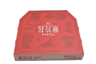 Kundenspezifische rote gewölbte Werbungs-Pizza-Verpackenkasten-steifes Papiermaterial