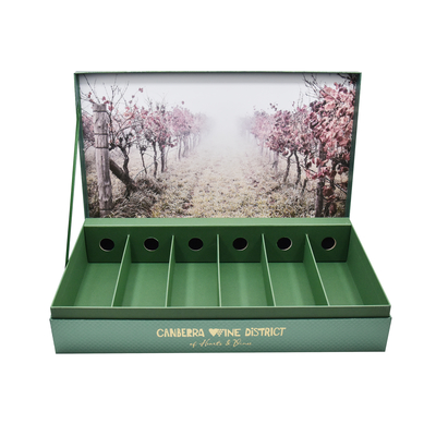 kaufen Luxus-6er-Wein-Geschenkboxen Verpackung mit individuellem Logo Deckel Verpackung Karton online manufacture