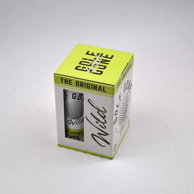 kaufen Hochwertige, individuell bedruckte Golfball-Geschenkbox mit Klarsichtfenster und Recycling-Pappe für modische Trendverpackungen online manufacture