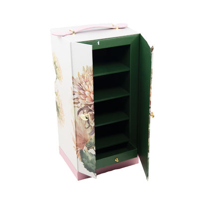 kaufen Custom Personalisiertes Design Elegante Doppeltür Luxus Geschenkverpackung mit Ledergriff online manufacture