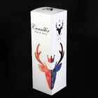 Flaschen-Geschenkbox zusammenklappbares Artpaper einzelnes Champagne Whisky Alcohol Packaging Box des Wein-250g