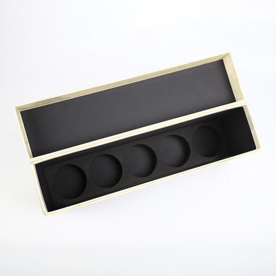 kaufen Fünf Pappgeschenk-Geist-EVA Cutout Insert Magnetic Lid-Kasten der Flaschenginausrüstungskasten Wein-Flaschen-Geschenkbox-CMYK steifer online manufacture