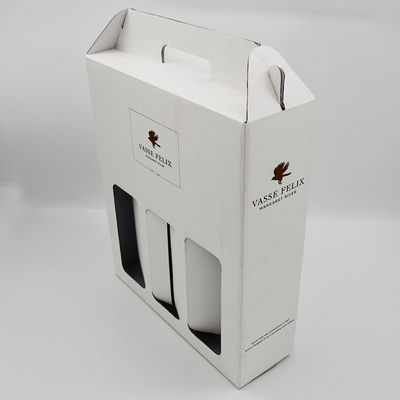 kaufen Flasche Papprote Weißwein-Flaschen-Geschenkbox-Whisky-Gin Handle Fors 2 online manufacture