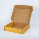 Lieferungs-Kasten Pizza Pappverpackender der gewölbten Werbungs-Kästen gelber