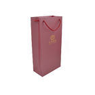 Recyclebare kleine rote Kraftpapier-kundenspezifische Papiereinkaufstaschen mit Griff
