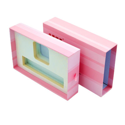 kaufen gleitender Geschenkbox-steifer rosa Match Greyboard-Stoß des Fach-1400gsm und ISO9001 ziehen online manufacture