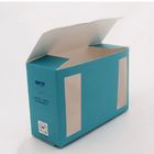 Blaue gewölbte Papierwerbung ISO9001 CMYK packt kundenspezifischen Toy Boxes ein