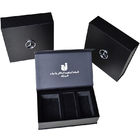 Lederne steife magnetische Geschenkbox-kundenspezifisches Packpapier-Schwarzes PUs mit EVA Inlay Metal Logo