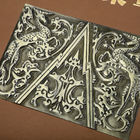 Leder wickelte Luxusgeschenkbox-hölzernen runden Dorn mit Logo des Metall3d ein