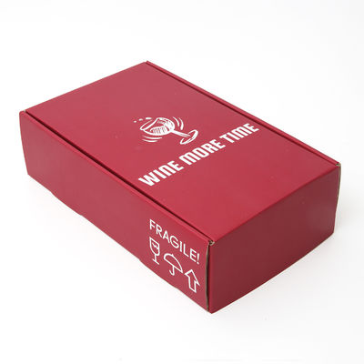 kaufen Pantone-Farbwellpappe-Werbungs-Wein-Verschiffen-Kasten online manufacture
