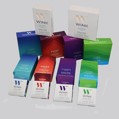kaufen Soem-Papier-Kondom-Verpackenkasten 350g Artpaper Matt Laminated online manufacture