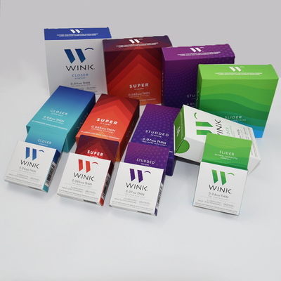 kaufen 1-teiliges Flachgehäuse weich lamellierte Luxusgeschenkbox-kundenspezifische Farbe Druckkondom-Gesundheitswesen-Kasten online manufacture