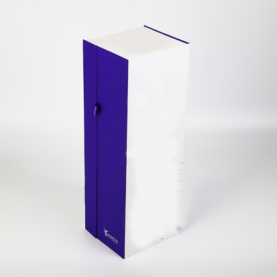kaufen Personifiziertes einteilige Wein-Flaschen-Geschenkbox-weißes Ordner-Golf-Folien-Logo FSC online manufacture