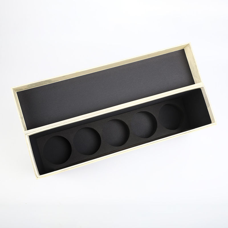 Fünf Pappgeschenk-Geist-EVA Cutout Insert Magnetic Lid-Kasten der Flaschenginausrüstungskasten Wein-Flaschen-Geschenkbox-CMYK steifer