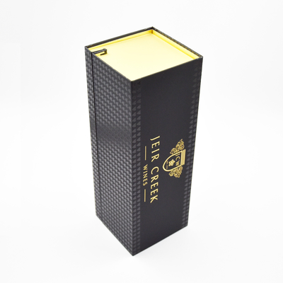 Boutique Klappkarton Rotwein Geschenkbox Weinflasche und Glas Geschenkbox Braun Farbe