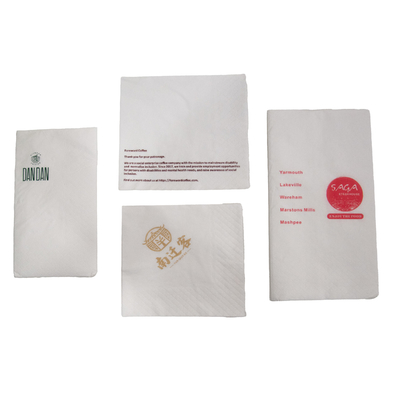 Individueller Logo-Druck Restaurant Bar Softpack Gesichtspapier aus Frischholz hergestellt