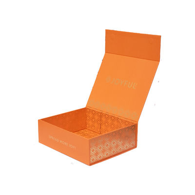 Custom Logo gedruckte recycelbare Luxus-Geschenkbox mit Magnetverschluss und Goldstempel