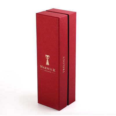 Zusammenklappbare einteilige Wein-Flaschen-Geschenkbox, die für Hochzeits-Jahrestage verpackt