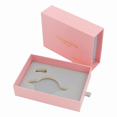Ausschnitte legen DIY ein, das rosa steife Pappe der Fach-Geschenkbox-120g schiebt