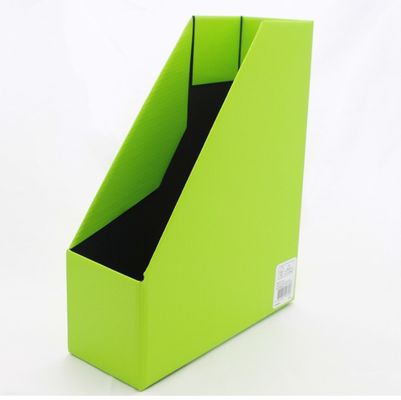 Zusammenklappbares flaches TISCHPLATTENASTM runzelte Dateipappzeitschriften-Halter Organisator Lime